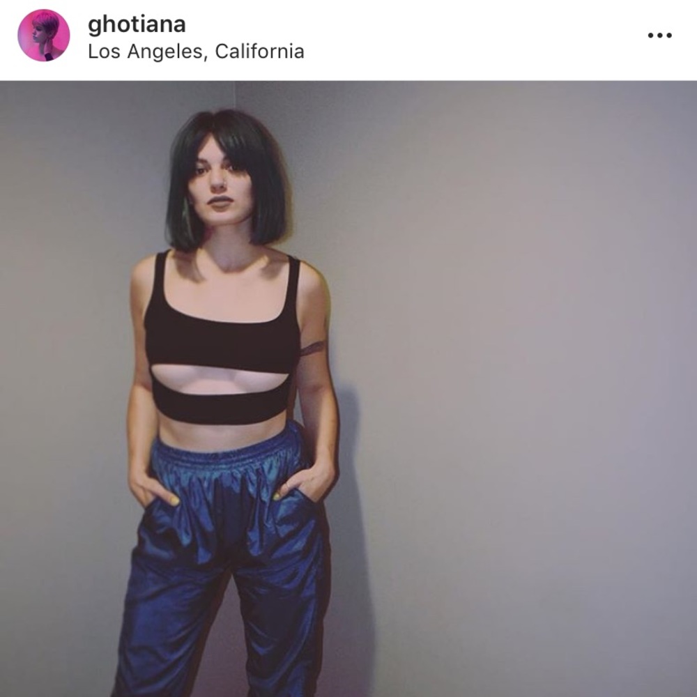 Nasty Gal Cut Out for the Count Crop Top US8/UK12